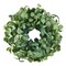 26 in Green Artificial Wreath with Eucalyptus Leaves Berries and Thorny Stems for Indoor Outdoor Decor